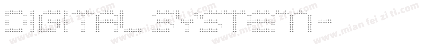 Digital System字体转换